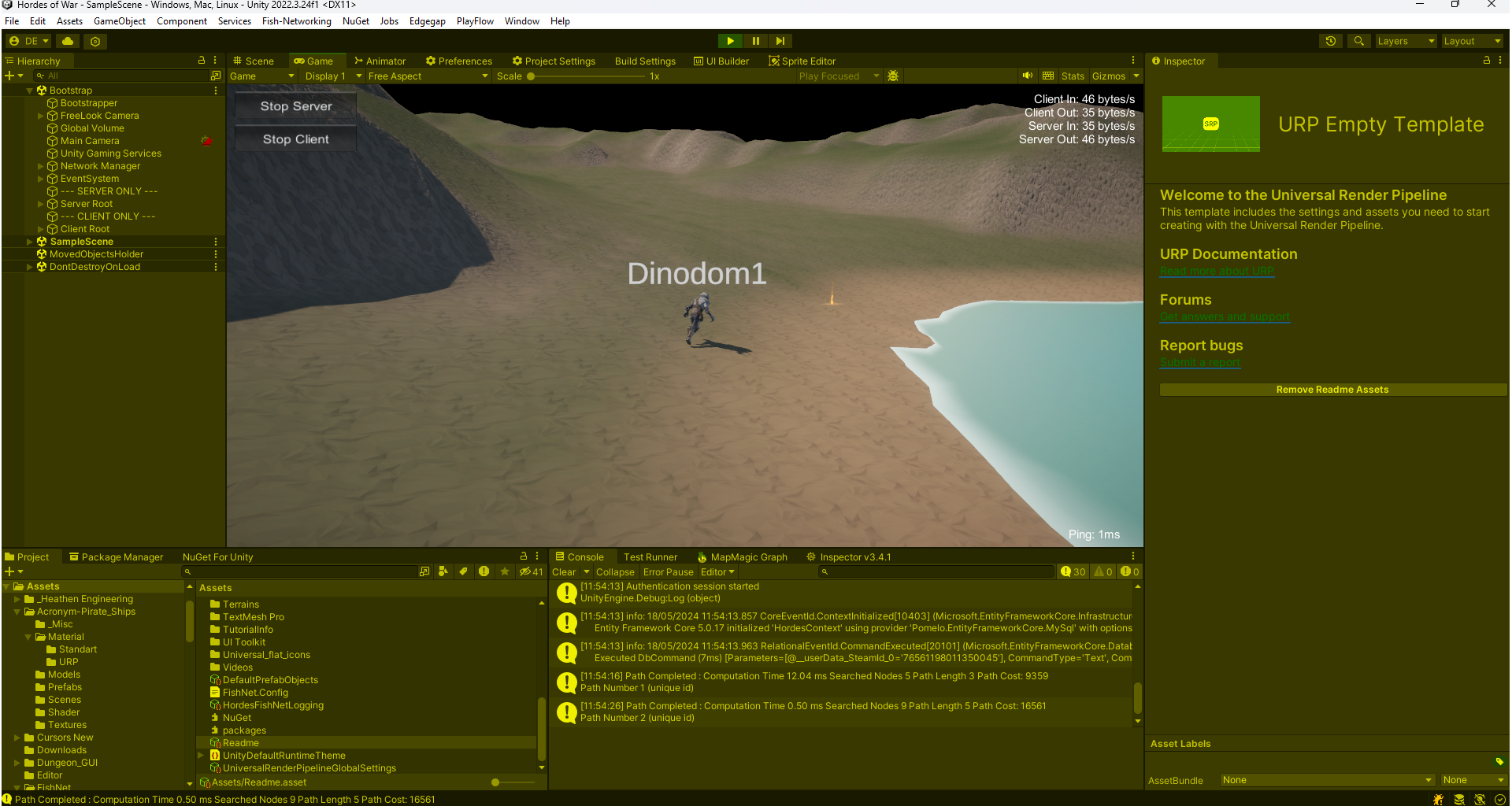 Hordes running in Unity